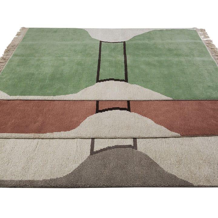 Silhouette flossa vloerkleed, dusty red, 170x240 cm Kateha