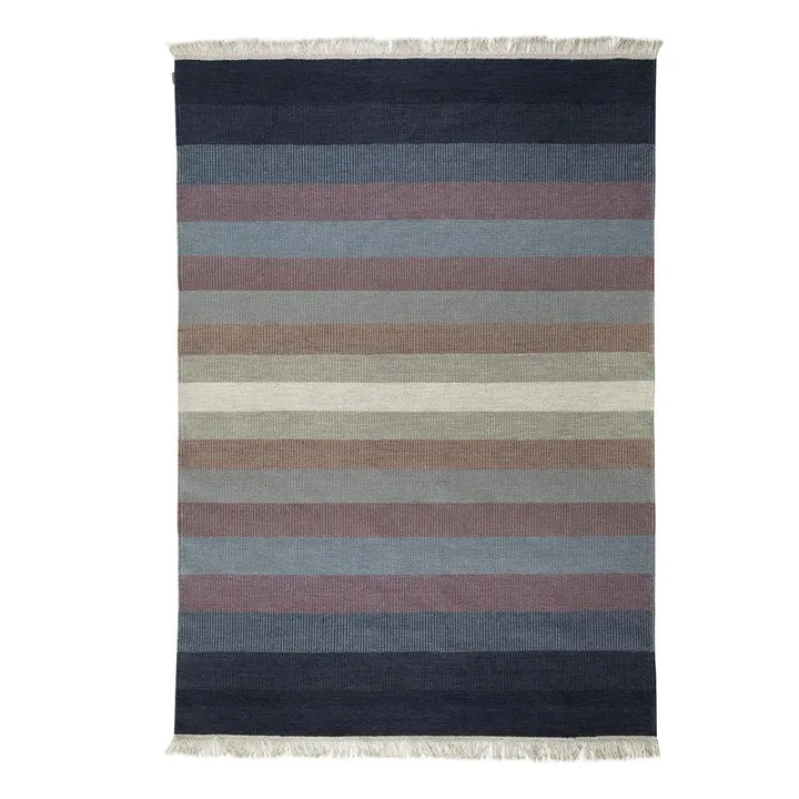 Tofta Wave vloerkleed 80 x 250 cm - Blue - Kateha