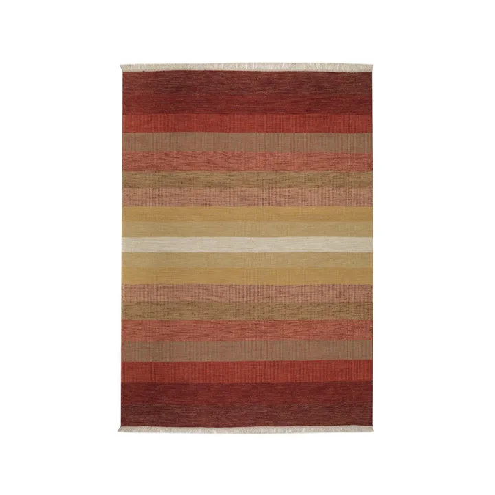 Tofta wave vloerkleed - Red, 170x240 cm - Kateha