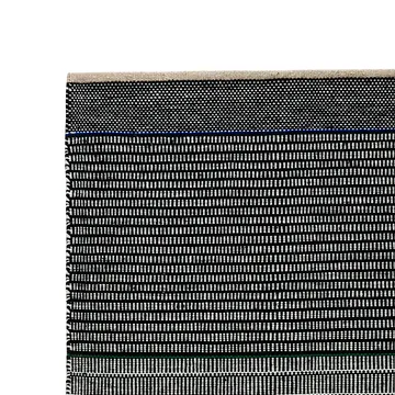 Tribulus One wollen vloerkleed 80x250 cm - Black/white/blue/green - Kateha