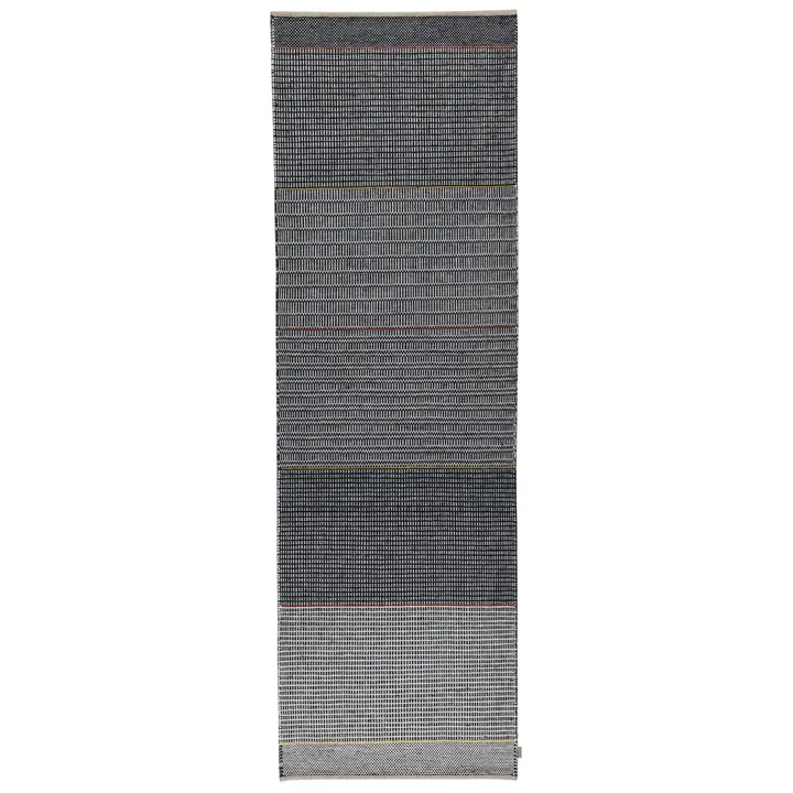 Tribulus One wollen vloerkleed 80x250 cm - Black/white/red/yellow - Kateha