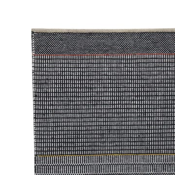 Tribulus One wollen vloerkleed 80x250 cm - zwart, wit, rood, geel - Kateha