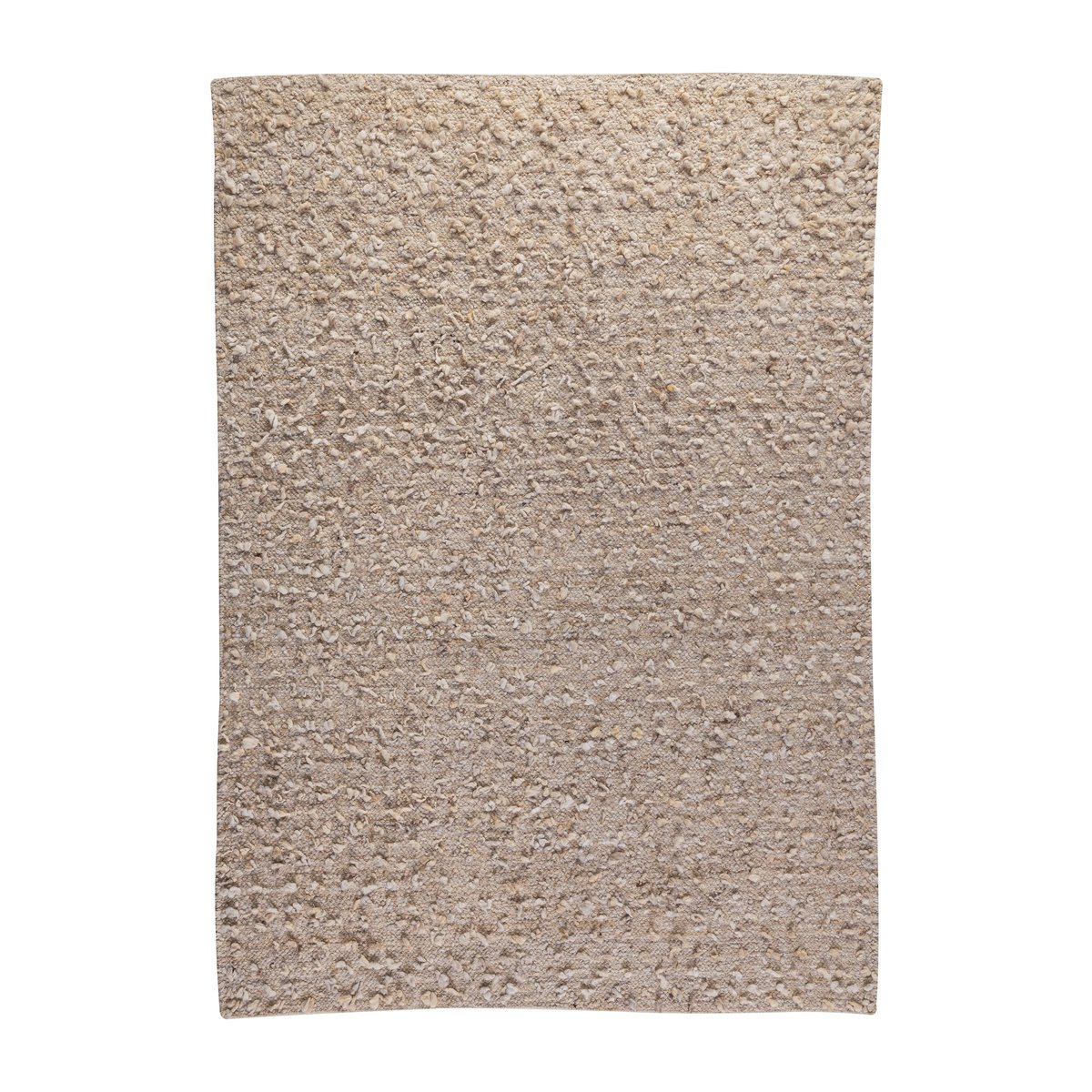 Kateha Woolly vloerkleed White 200x300 cm | Scandinavisch Interieur | Wollen vloerkleden | Wit