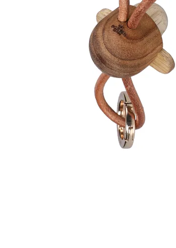 Kaj Bojesen aap sleutelhanger - Teak-limba hout, naturel leer - Kay Bojesen Denmark