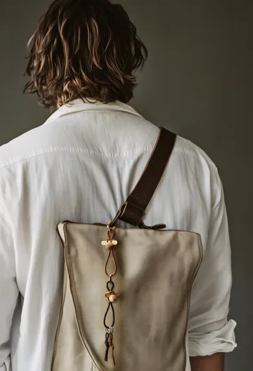 Kaj Bojesen aap sleutelhanger - Teak-limba hout, naturel leer - Kay Bojesen Denmark