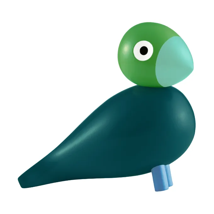 Kaj Bojesen Year Bird 2026 Berk, Donkergroen Kay Bojesen Denmark