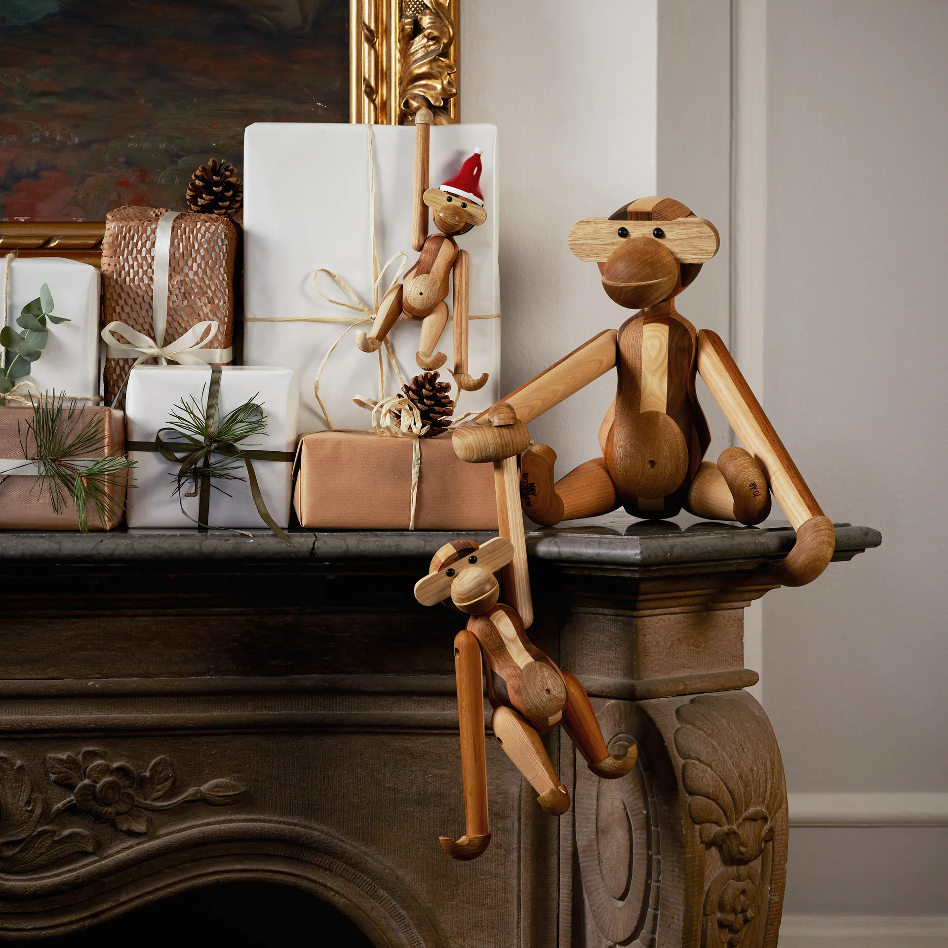 Kay Bojesen aap jubileumcadeau mixed wood, Klein Kay Bojesen Denmark