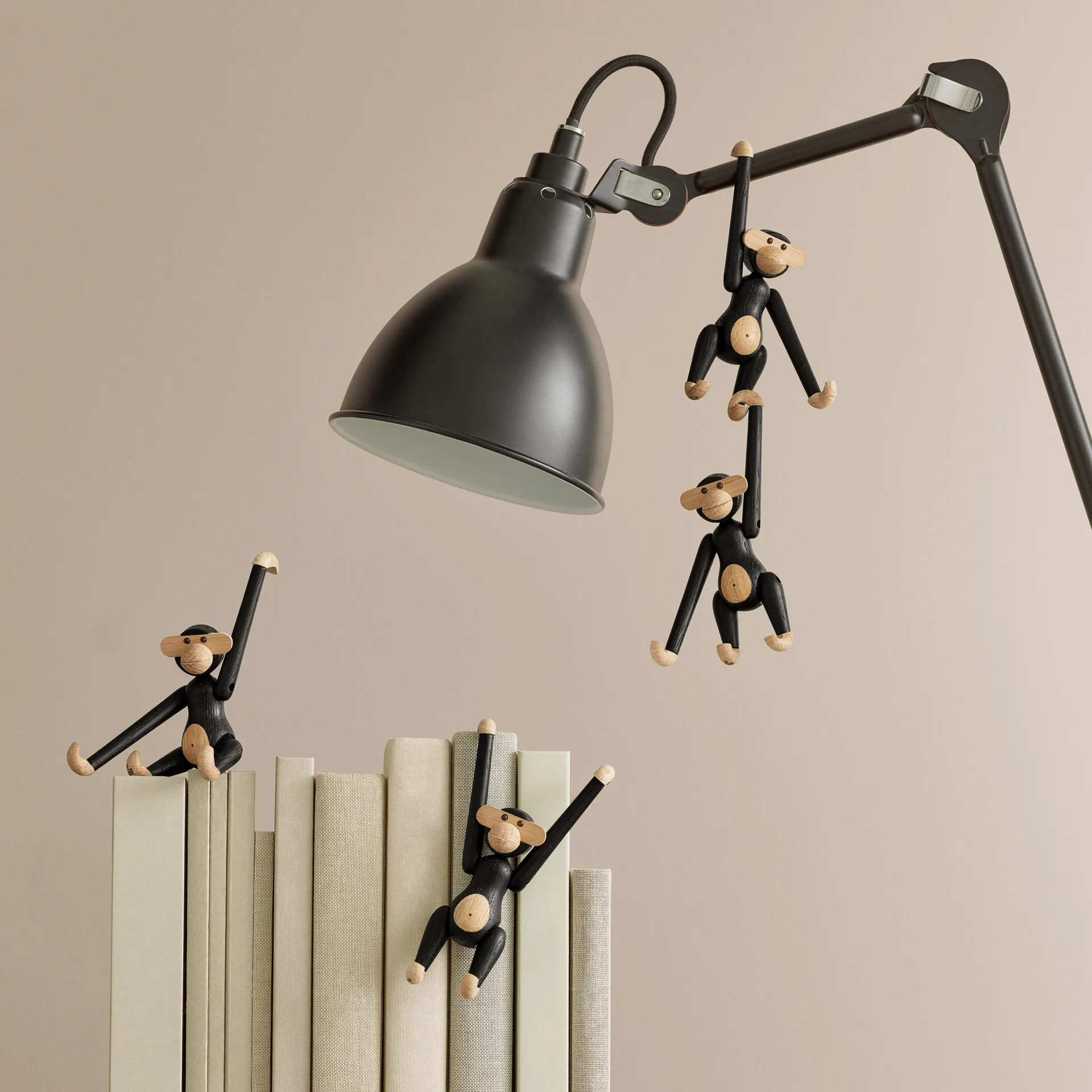 Kay Bojesen aap mini, Donkergebeitst eikenhout Kay Bojesen Denmark