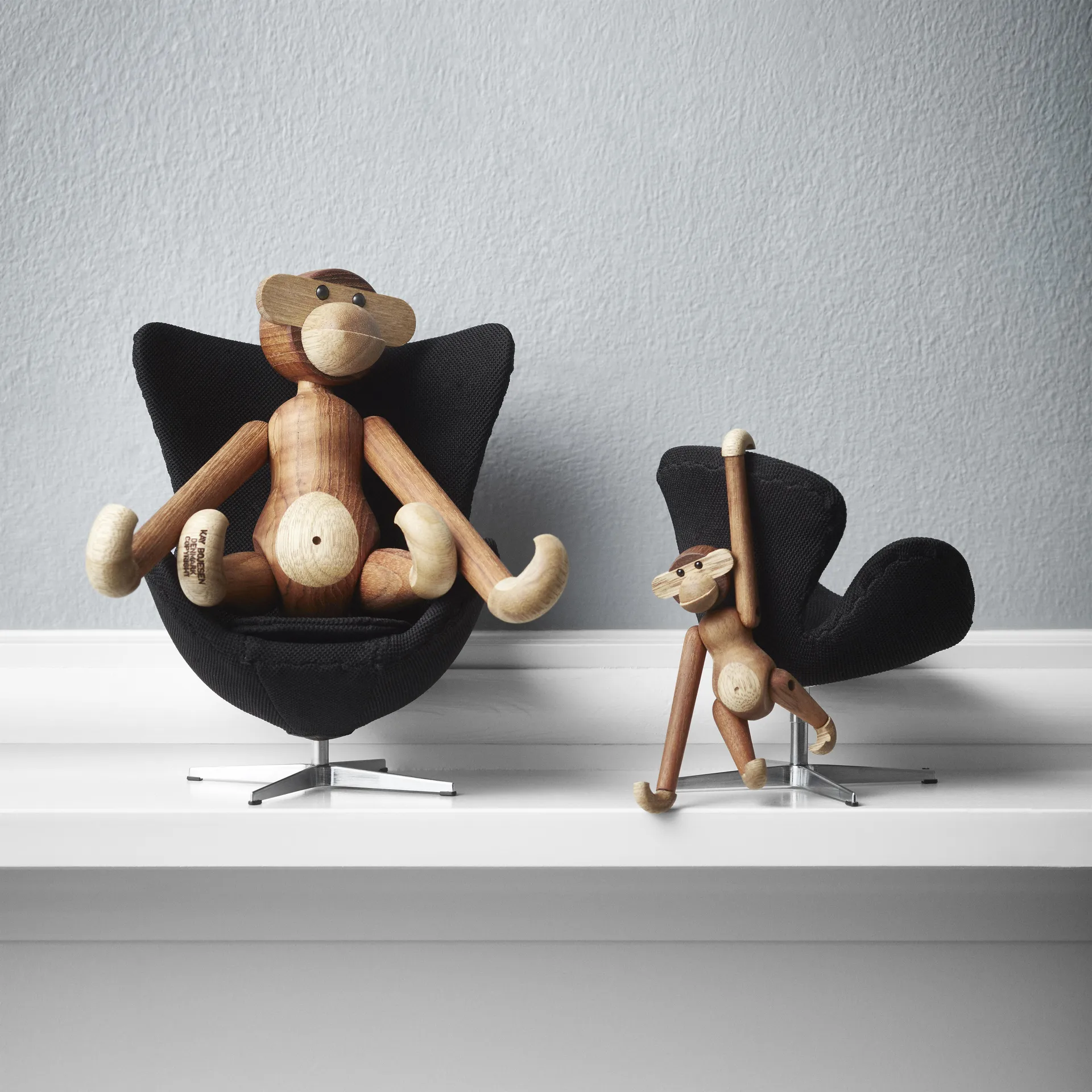 Kay Bojesen aap mini, teak-limba Kay Bojesen Denmark