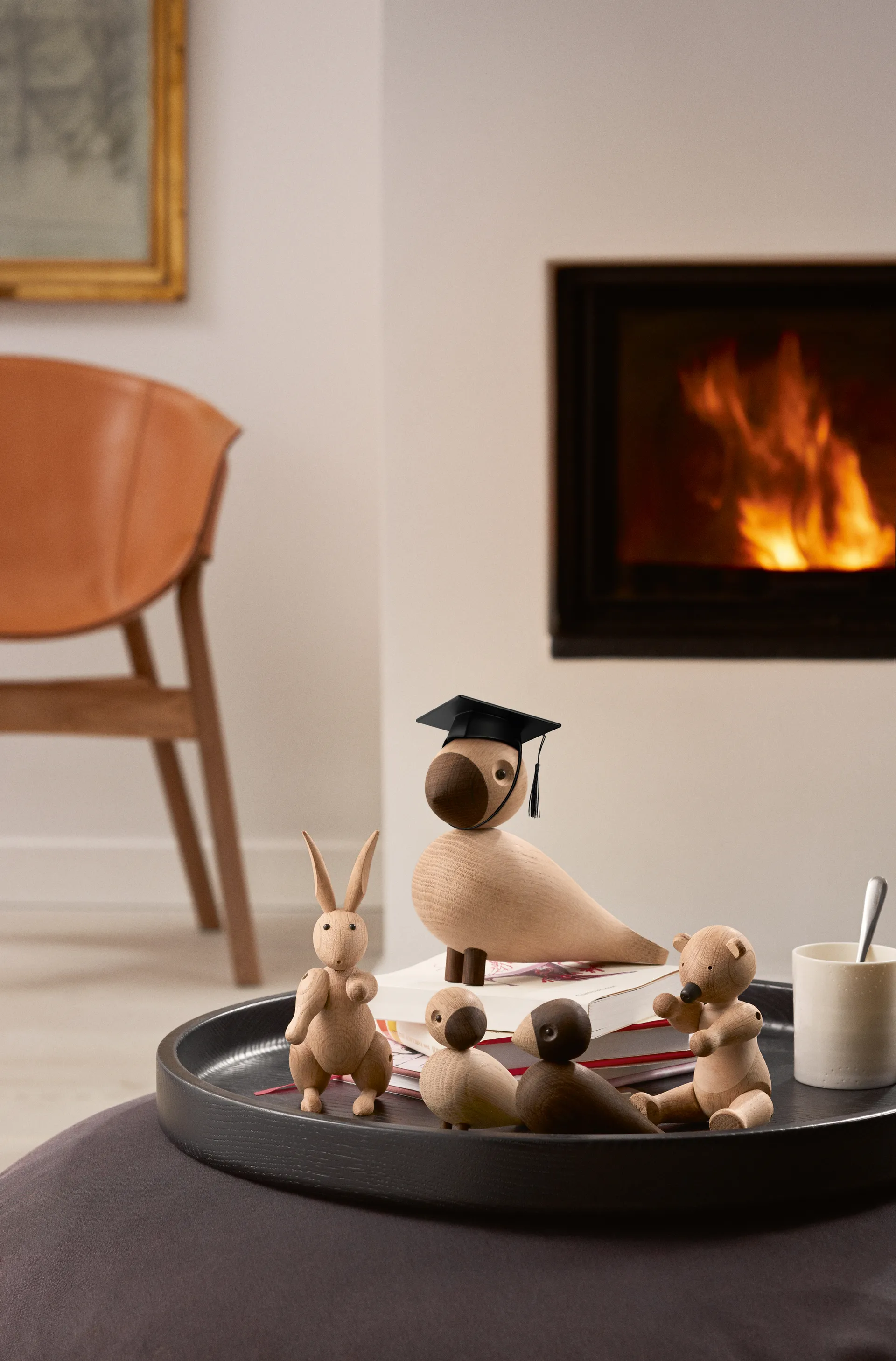 Kay Bojesen afstudeercap voor aap klein, Zwart Kay Bojesen Denmark