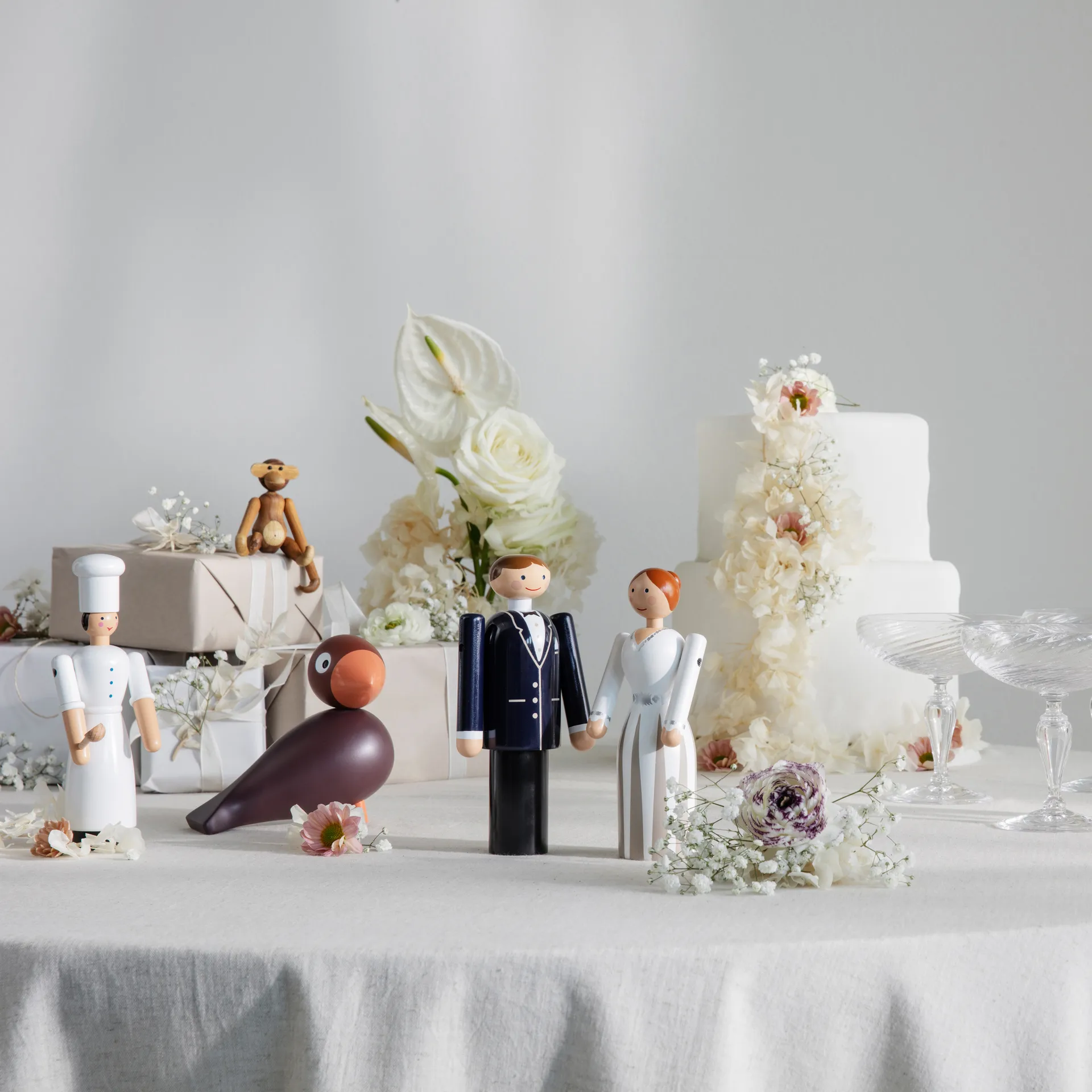 Kay Bojesen bruid, Wit, 17 cm Kay Bojesen Denmark