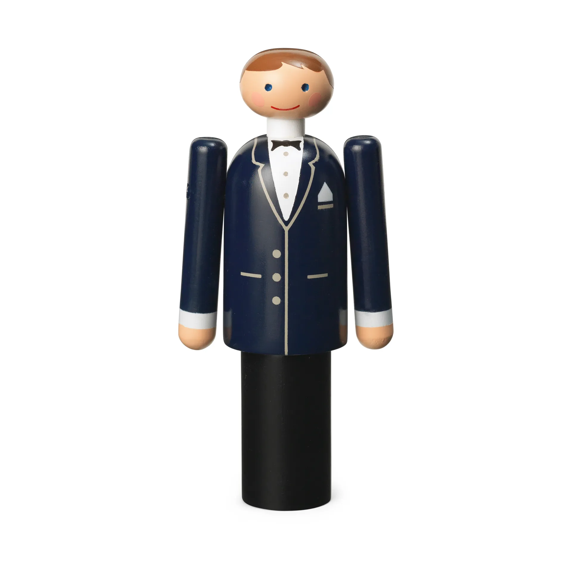 Kay Bojesen bruidegom, Blauw-zwart-wit, 12 cm Kay Bojesen Denmark