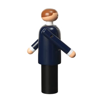 Kay Bojesen bruidegom - Blauw-zwart-wit, 12 cm - Kay Bojesen Denmark