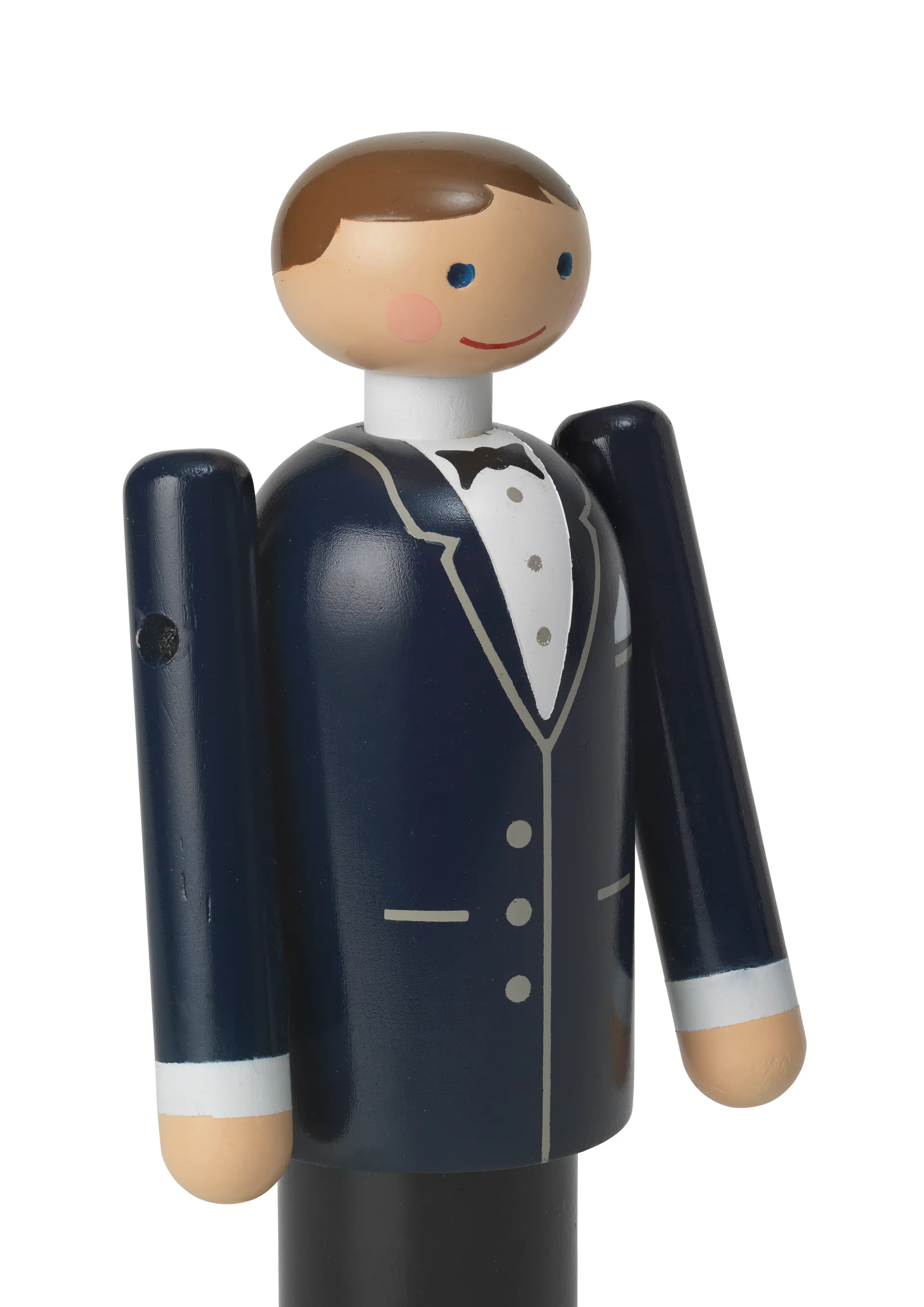 Kay Bojesen bruidegom, Blauw-zwart-wit, 12 cm Kay Bojesen Denmark