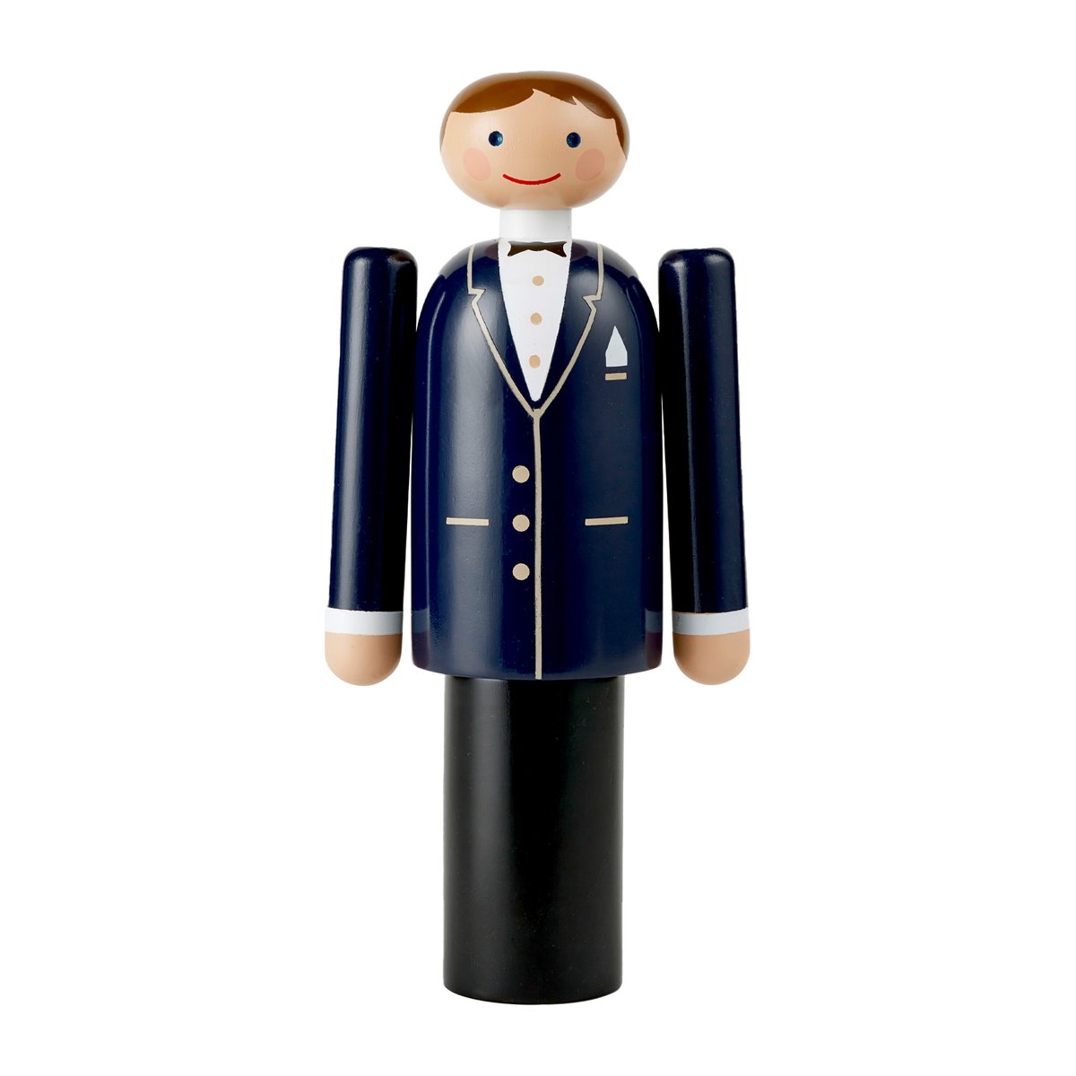 Kay Bojesen Denmark Kay Bojesen bruidegom Blauw-zwart-wit, 18 cm