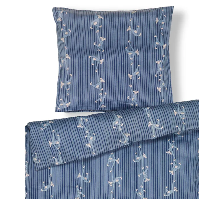 Kay Bojesen dekbedovertrekset aap 100x140 cm, Blauw Kay Bojesen Denmark