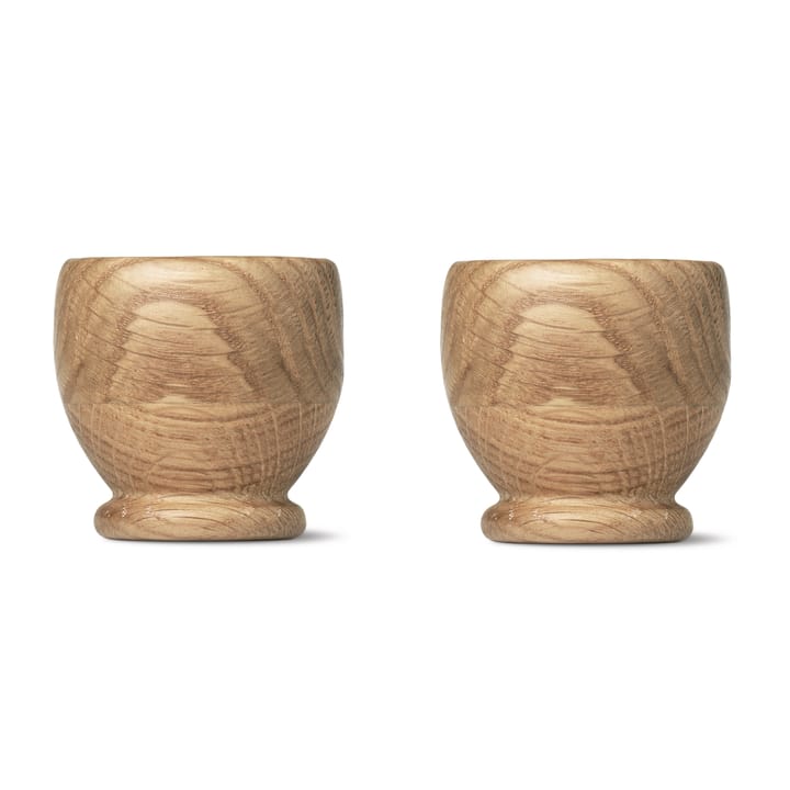 Kay Bojesen eierdop eiken, 2-pack, Eiken Kay Bojesen Denmark
