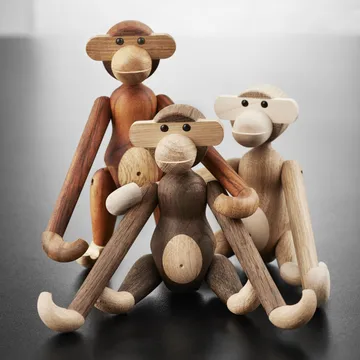 Kay Bojesen houten aap klein - eiken - gerookt eiken, 20 cm - Kay Bojesen Denmark
