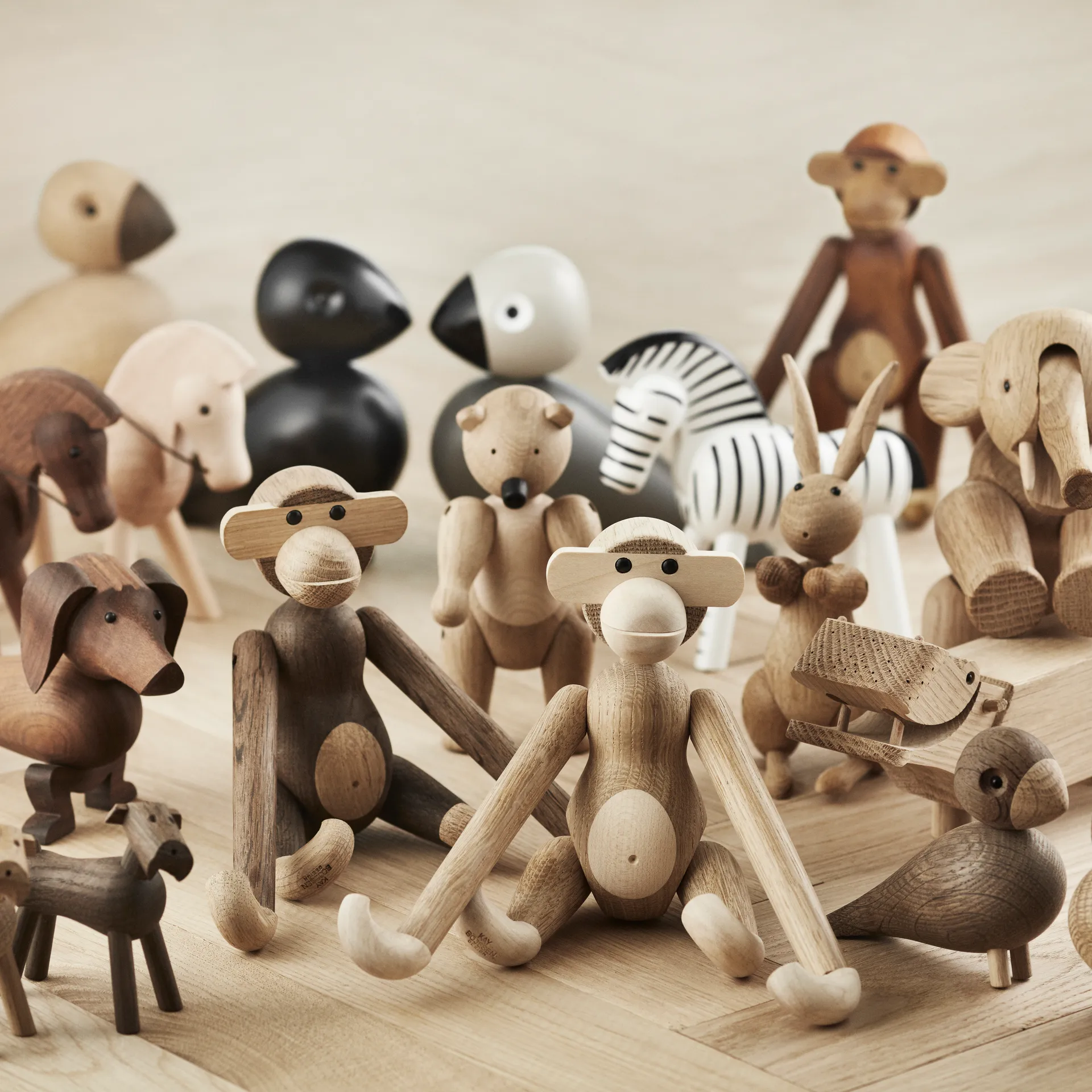 Kay Bojesen houten aap klein, eiken - gerookt eiken Kay Bojesen Denmark