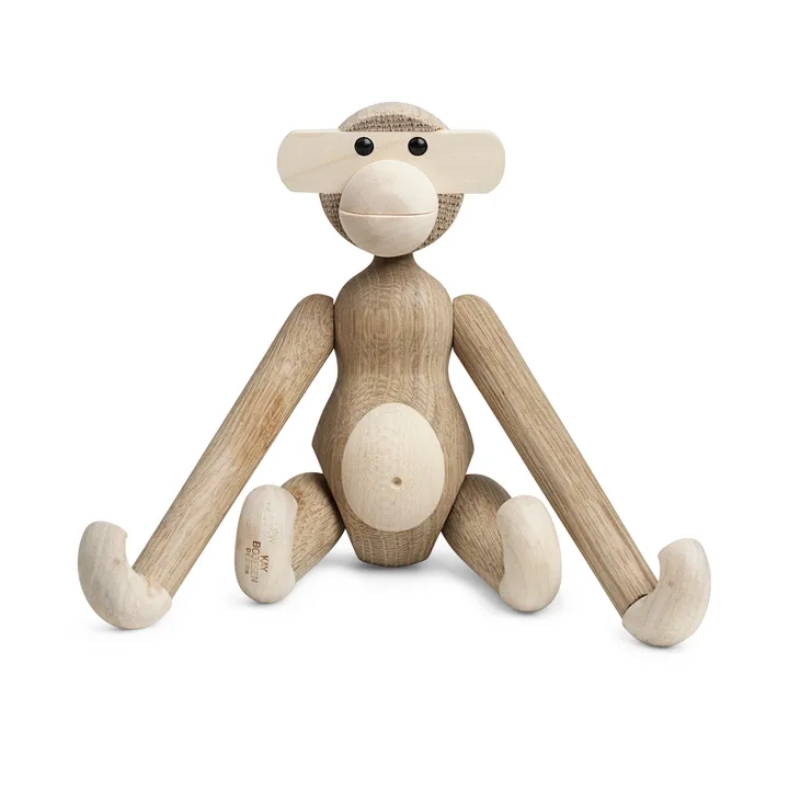 Kay Bojesen houten aap klein - onbehandeld eiken - esdoorn, 20 cm - Kay Bojesen Denmark