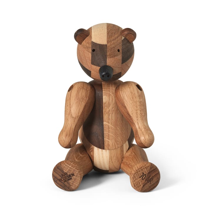 Kay Bojesen houten beer jubileumeditie mixed wood, Klein Kay Bojesen Denmark