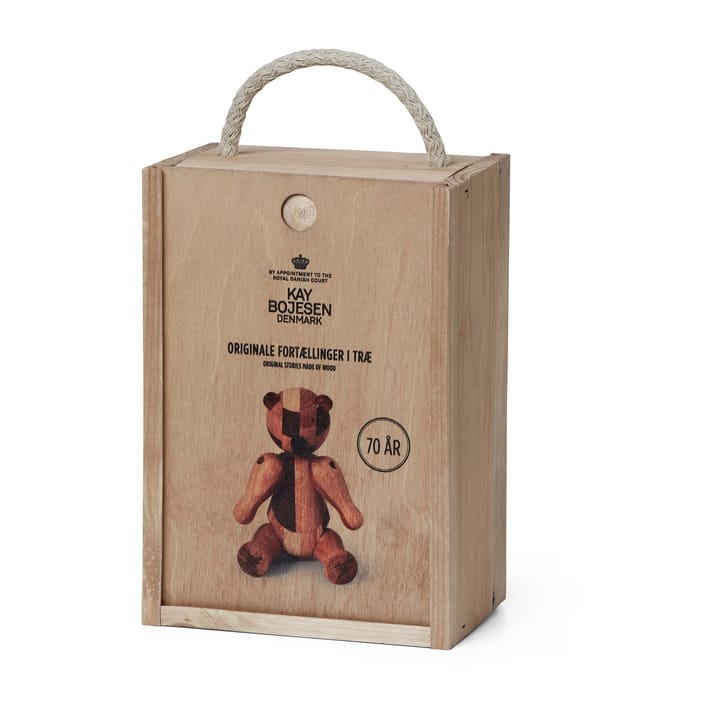 Kay Bojesen houten beer jubileumeditie mixed wood, Klein Kay Bojesen Denmark
