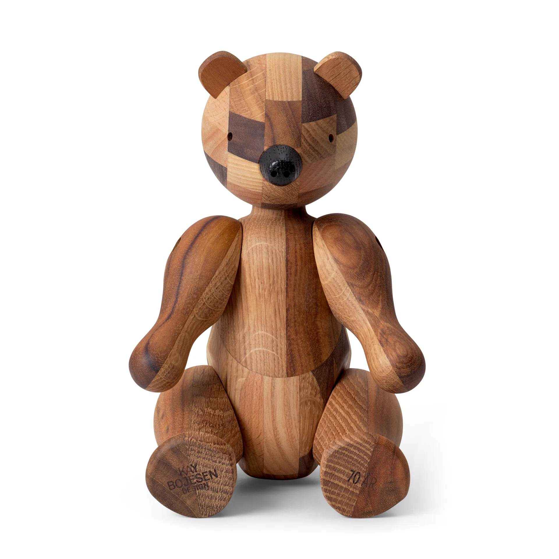 Kay Bojesen houten beer jubileumeditie mixed wood, Medium Kay Bojesen Denmark