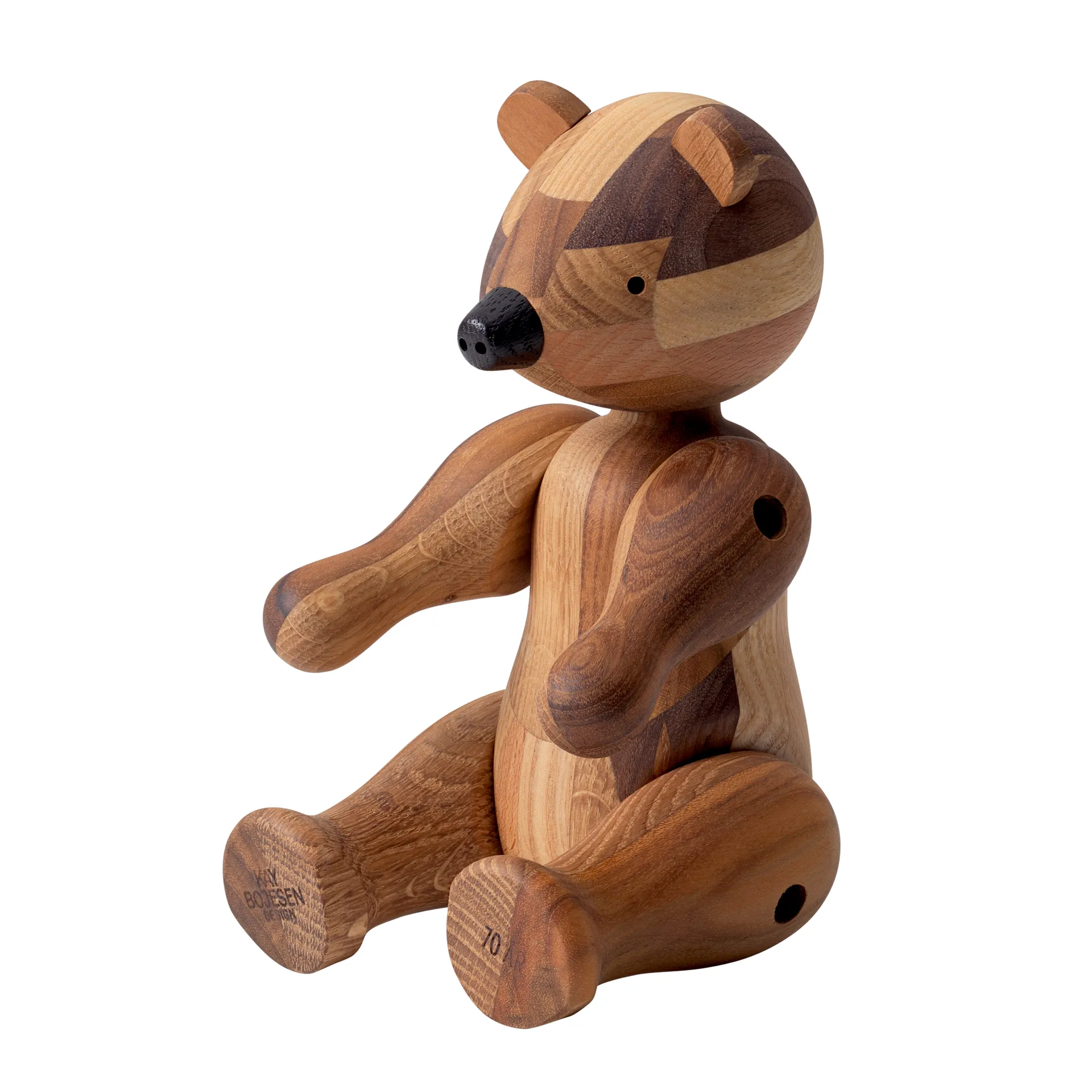 Kay Bojesen houten beer jubileumeditie mixed wood, Medium Kay Bojesen Denmark