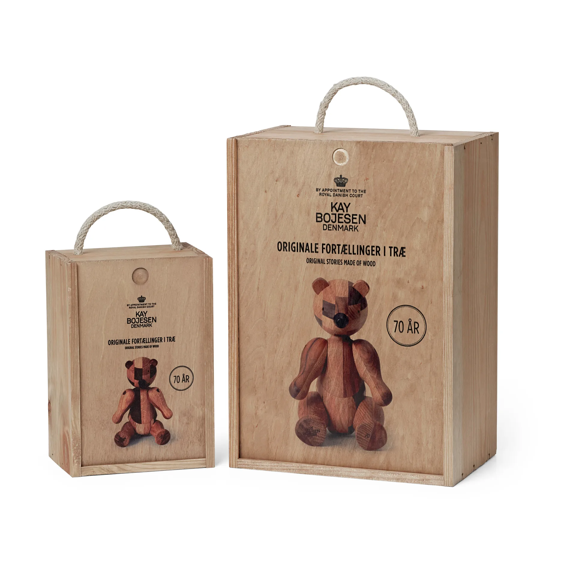Kay Bojesen houten beer jubileumeditie mixed wood, Medium Kay Bojesen Denmark