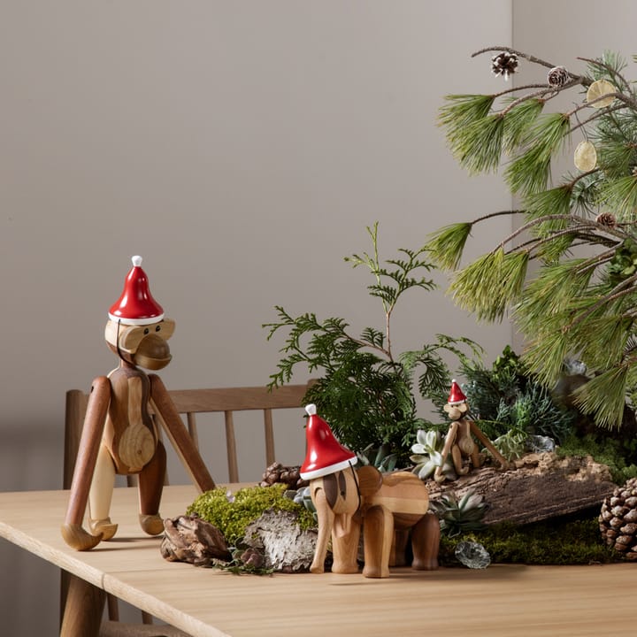 Kay Bojesen kerstmuts voor aap medium, Rood Kay Bojesen Denmark