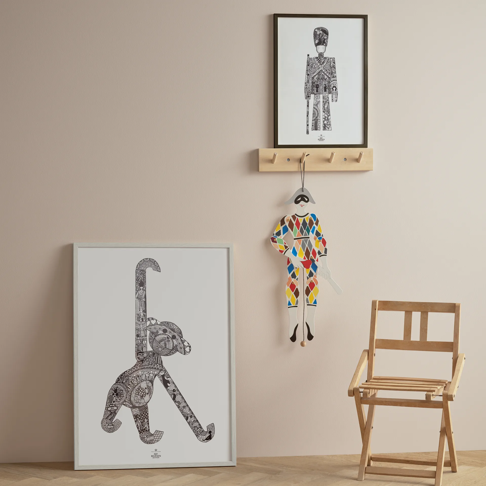 Kay Bojesen poster aap, 50x70 cm Kay Bojesen Denmark