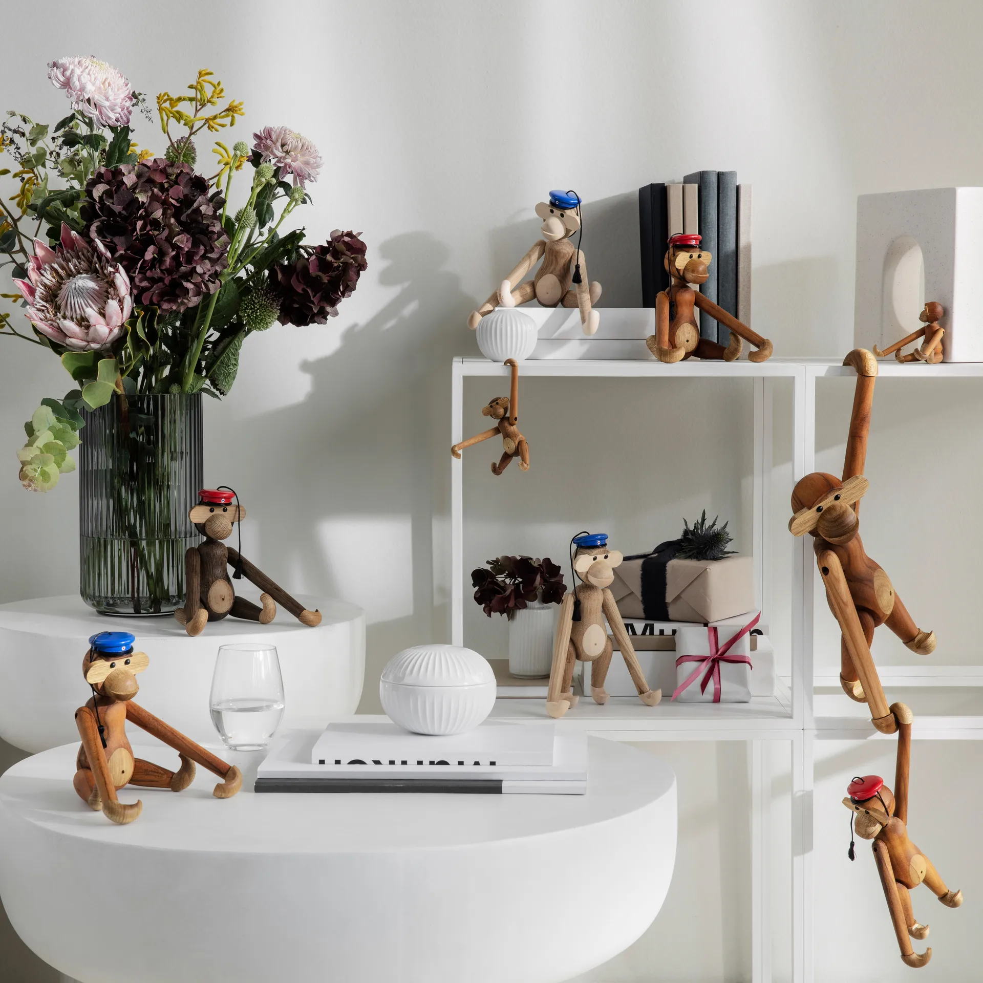 Kay Bojesen studentenpet voor de kleine aap, Rood Kay Bojesen Denmark