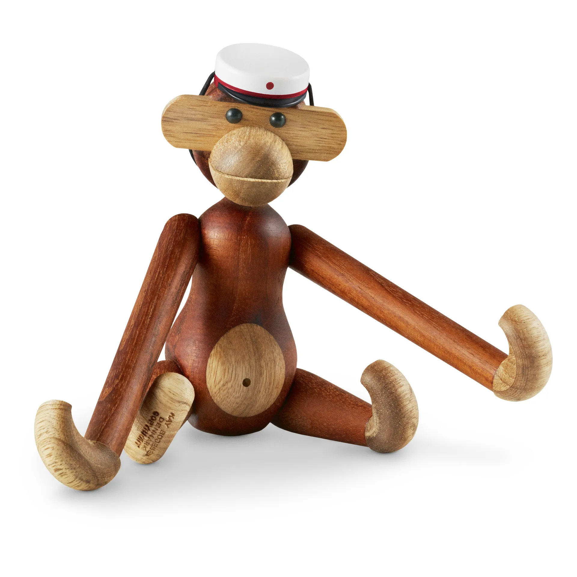 Kay Bojesen studentenpet voor de kleine aap, Wit-rood Kay Bojesen Denmark