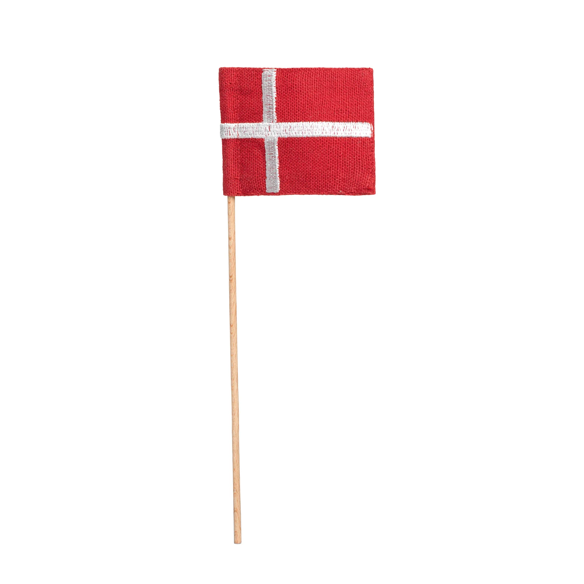 Kay Bojesen textielvlag voor minivaandeldrager, Rood-wit Kay Bojesen Denmark