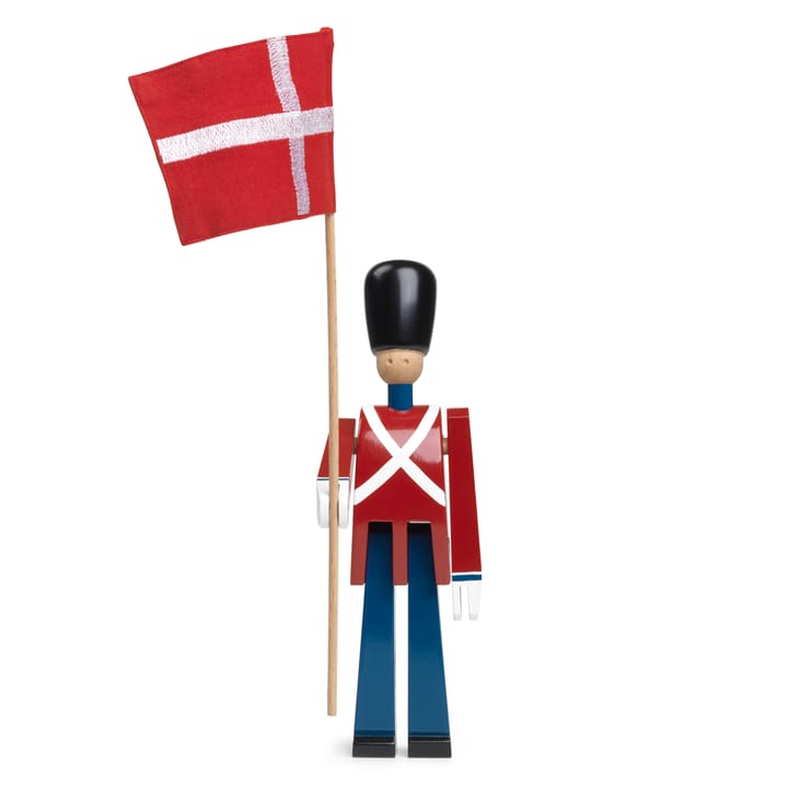 Kay Bojesen vaandeldrager met textielvlag - 29,5 cm. - Kay Bojesen Denmark