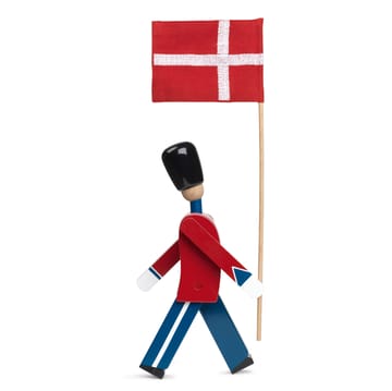Kay Bojesen vaandeldrager met textielvlag - 29,5 cm. - Kay Bojesen Denmark