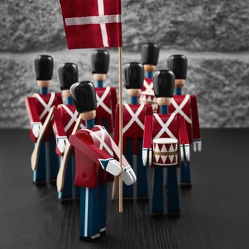 Kay Bojesen vaandeldrager met textielvlag - 29,5 cm. - Kay Bojesen Denmark