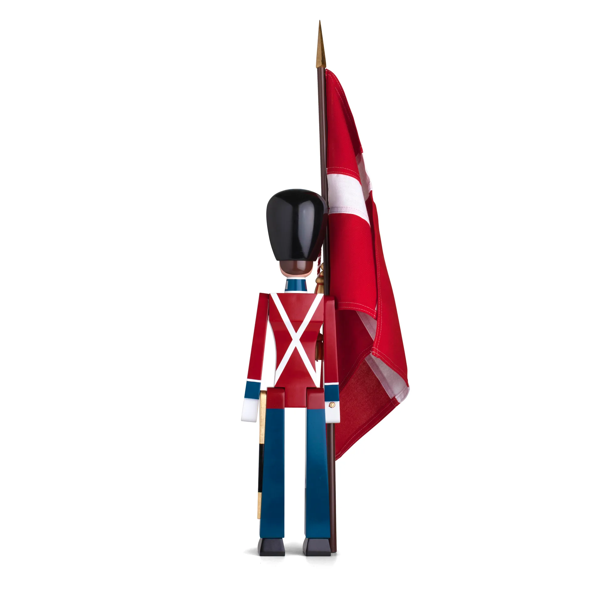 Kay Bojesen vaandeldrager met textielvlag, 50 cm Kay Bojesen Denmark