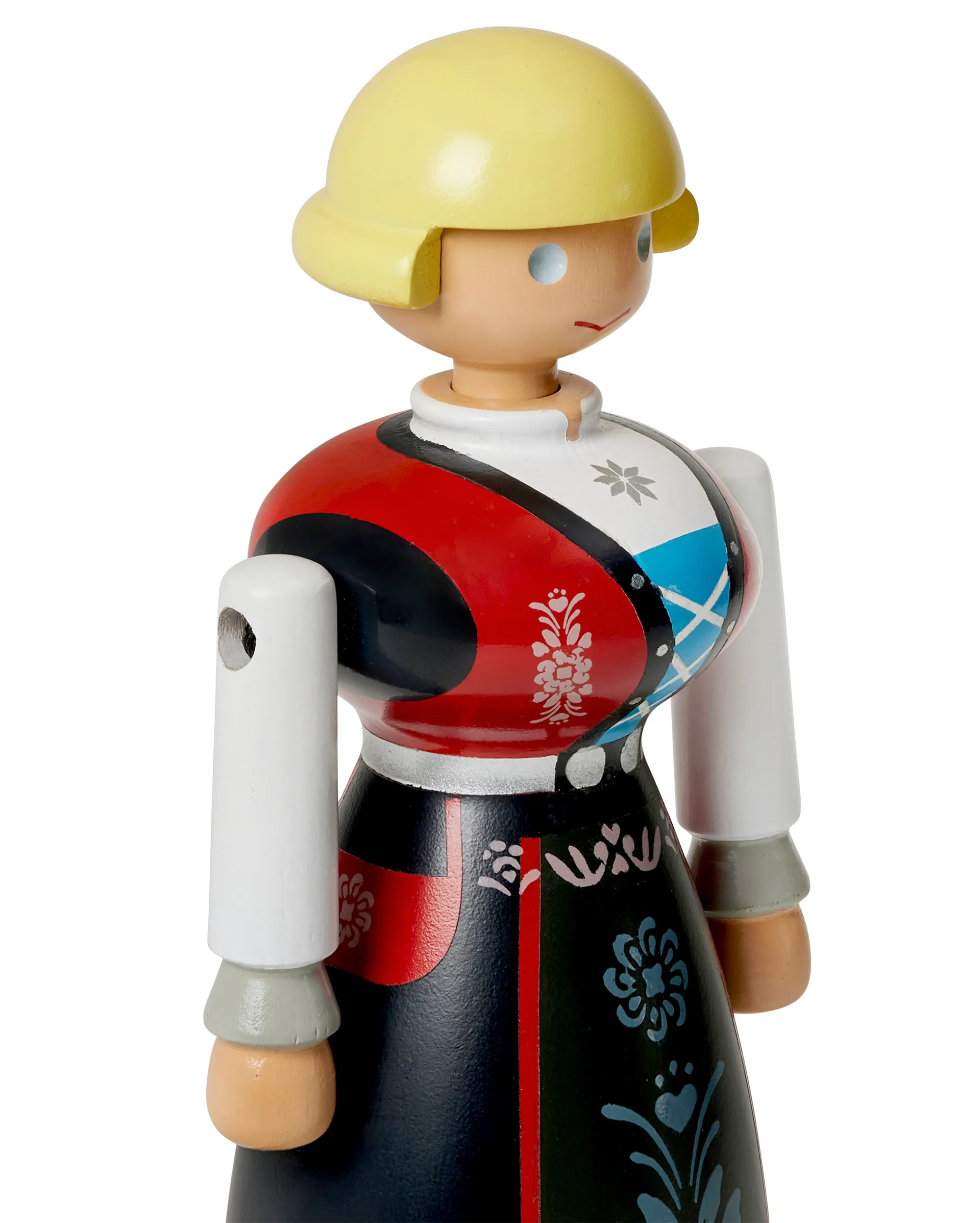 Kay Bojesen vrouw in Noorse kleerdracht, Zwart-rood-wit Kay Bojesen Denmark