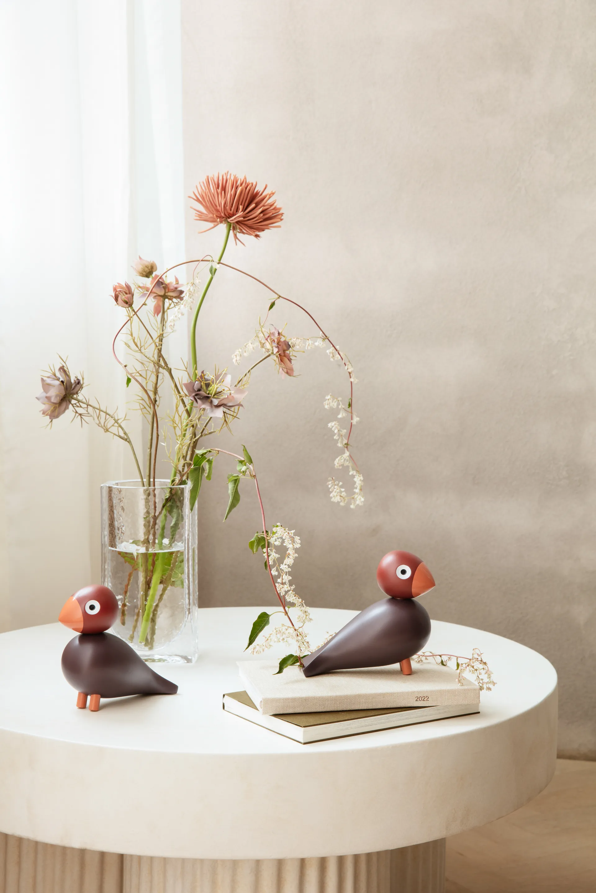 Kay Bojesen Year Bird 2022 zangvogel Poppy, Wijnrood Kay Bojesen Denmark