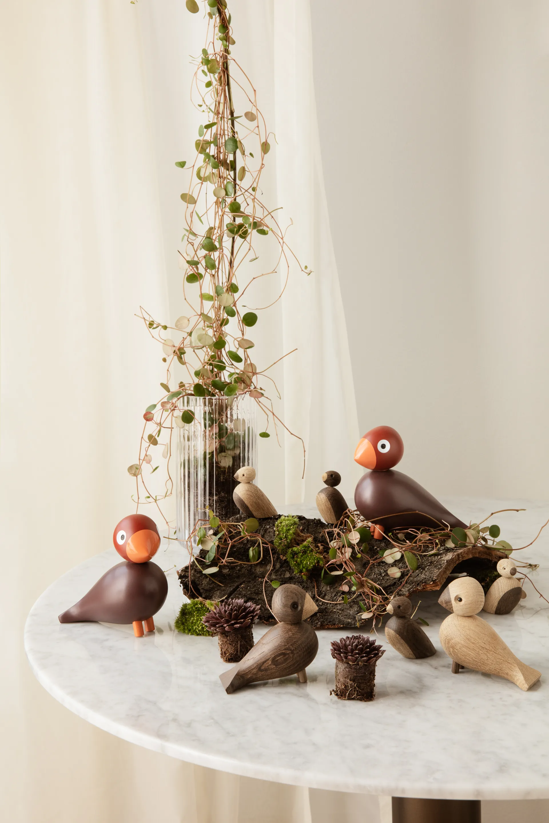 Kay Bojesen Year Bird 2022 zangvogel Poppy, Wijnrood Kay Bojesen Denmark