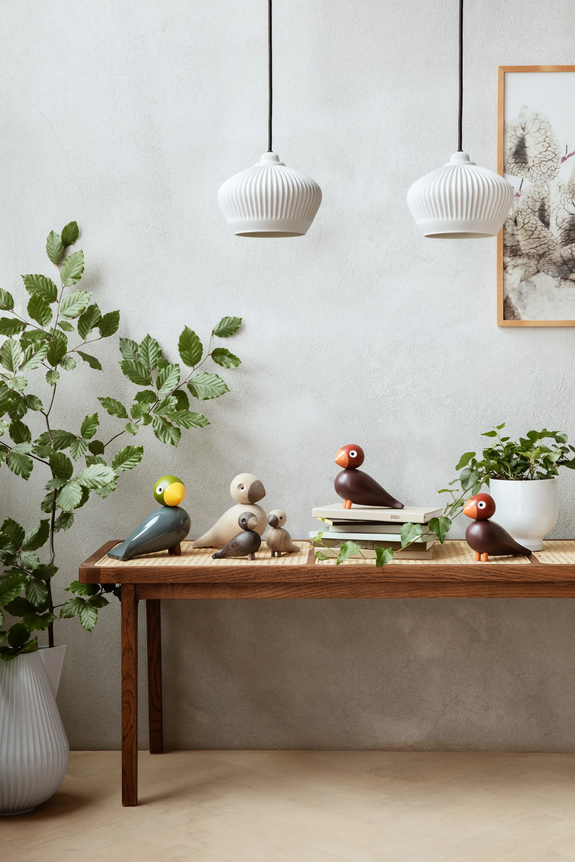 Kay Bojesen Year Bird 2022 zangvogel Poppy, Wijnrood Kay Bojesen Denmark