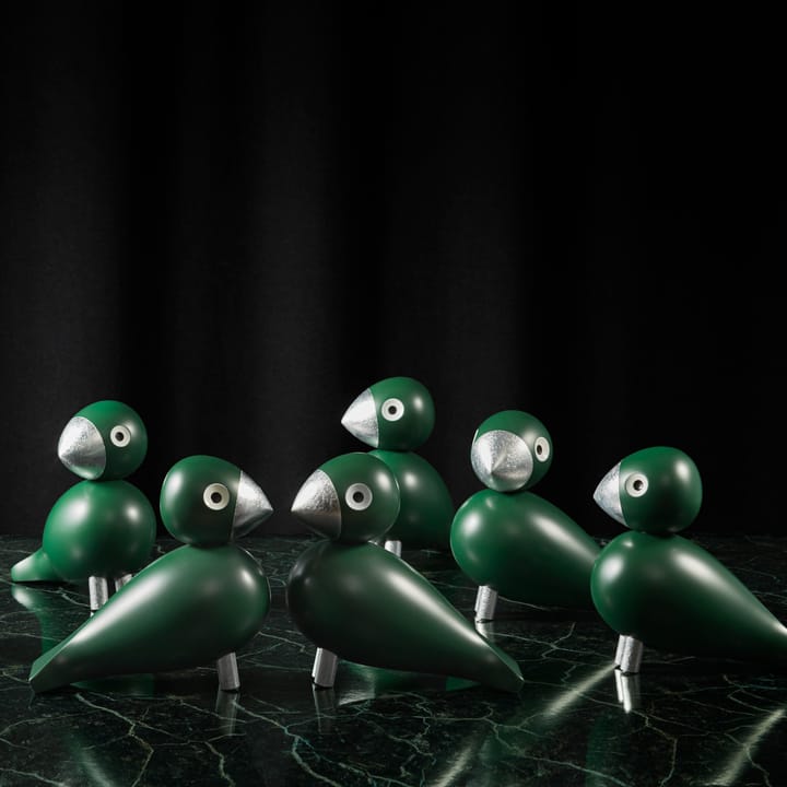 Kay Bojesen zangvogel Georg, Groen-Zilver Kay Bojesen Denmark