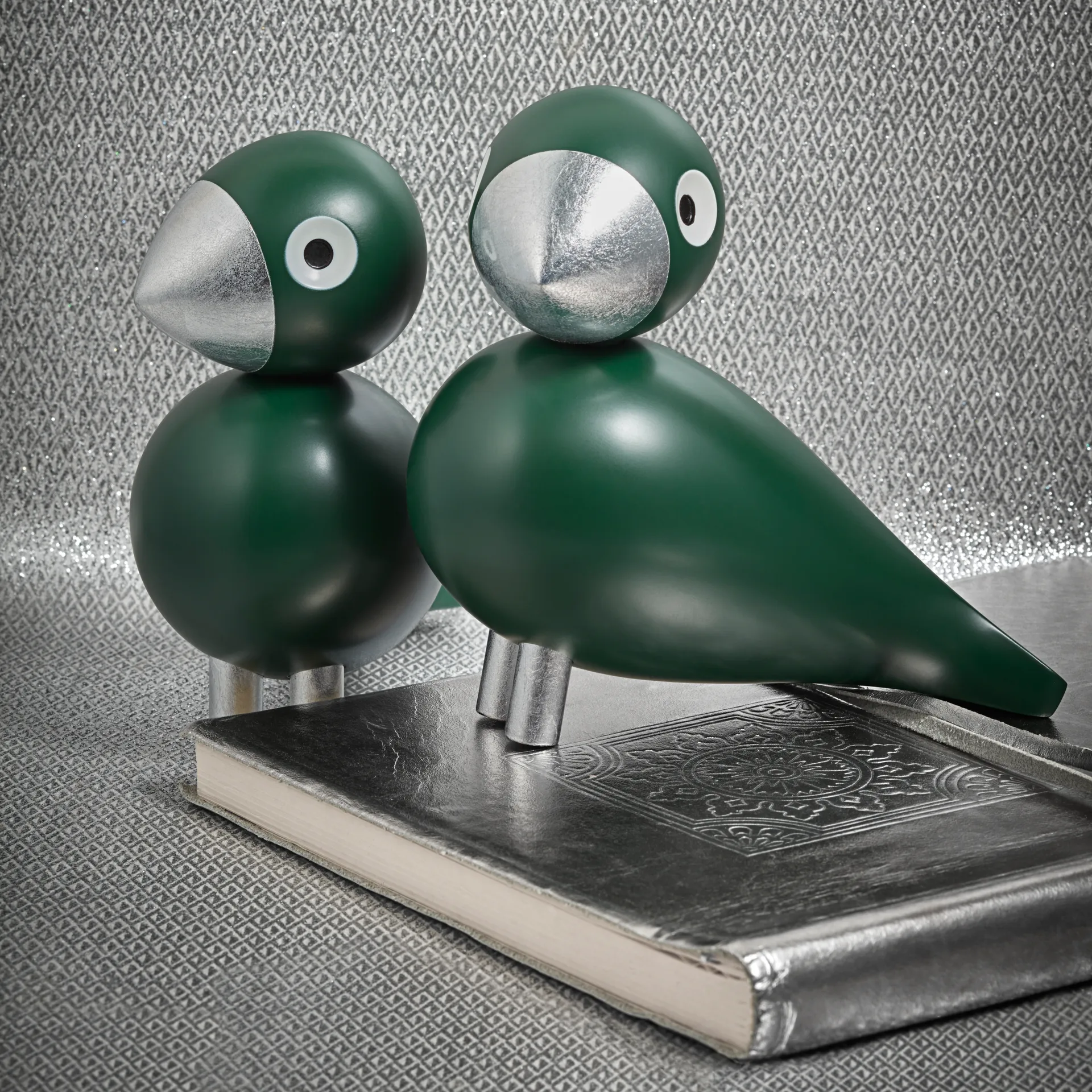 Kay Bojesen zangvogel Georg, Groen-Zilver Kay Bojesen Denmark
