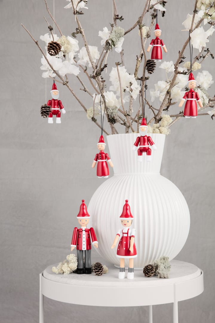 Kerstman en kerstvrouw 10 cm, Rood Kay Bojesen Denmark
