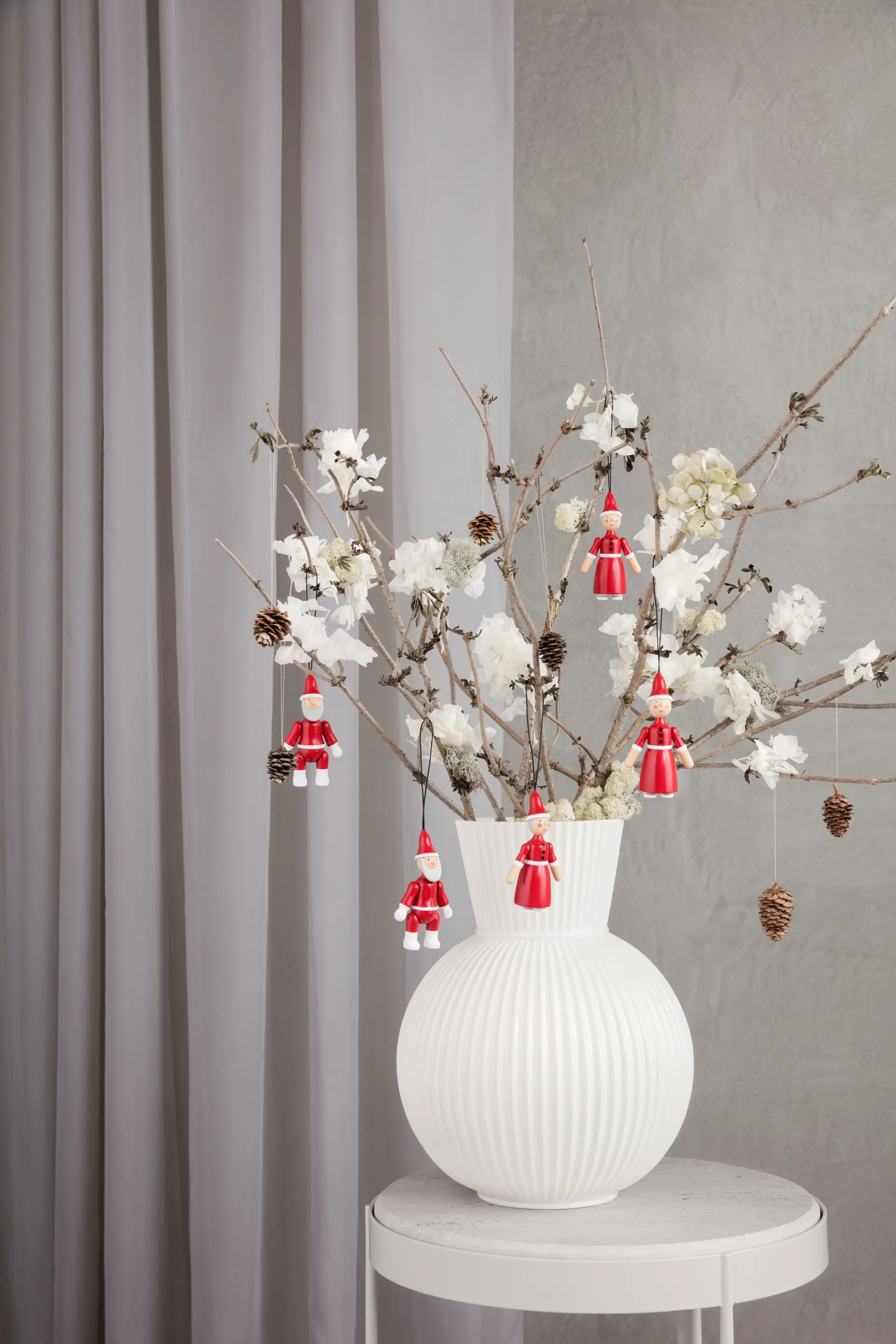 Kerstman en kerstvrouw 10 cm, Rood Kay Bojesen Denmark