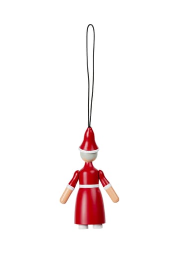Kerstman en kerstvrouw 10 cm - Rood - Kay Bojesen Denmark