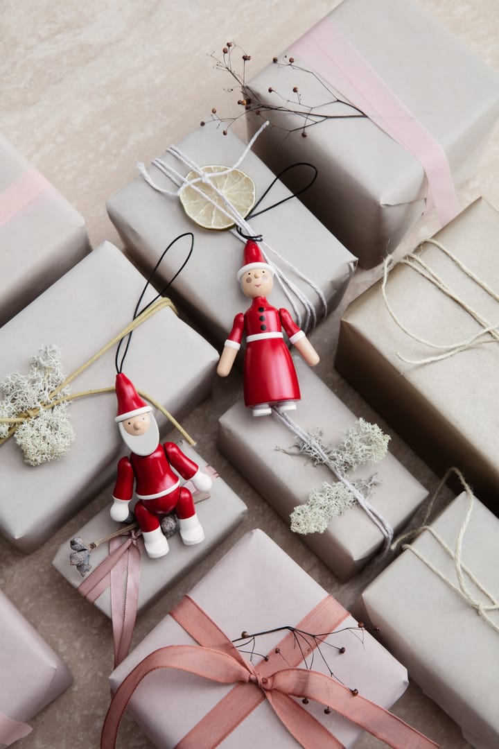 Kerstman en kerstvrouw 10 cm, Rood Kay Bojesen Denmark