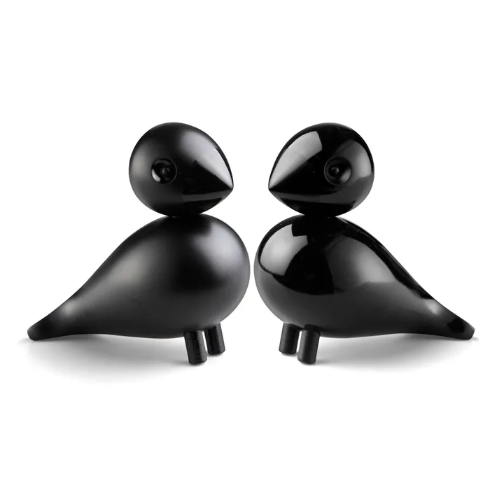Lovebirds - Zwart, 2-pack, 8,8 cm - Kay Bojesen Denmark