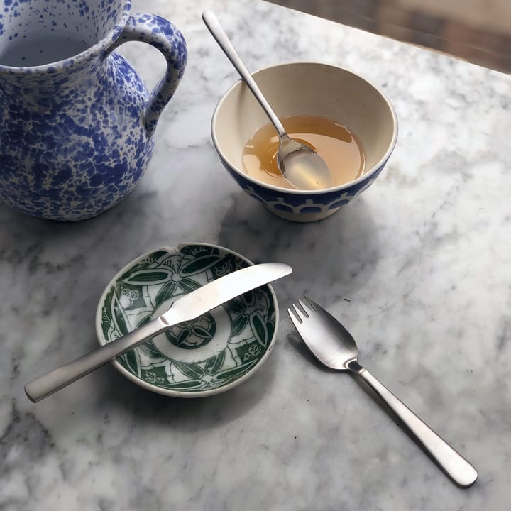 Grand Prix kinderbestek en placemat 4-delig, Matte steel Kay Bojesen